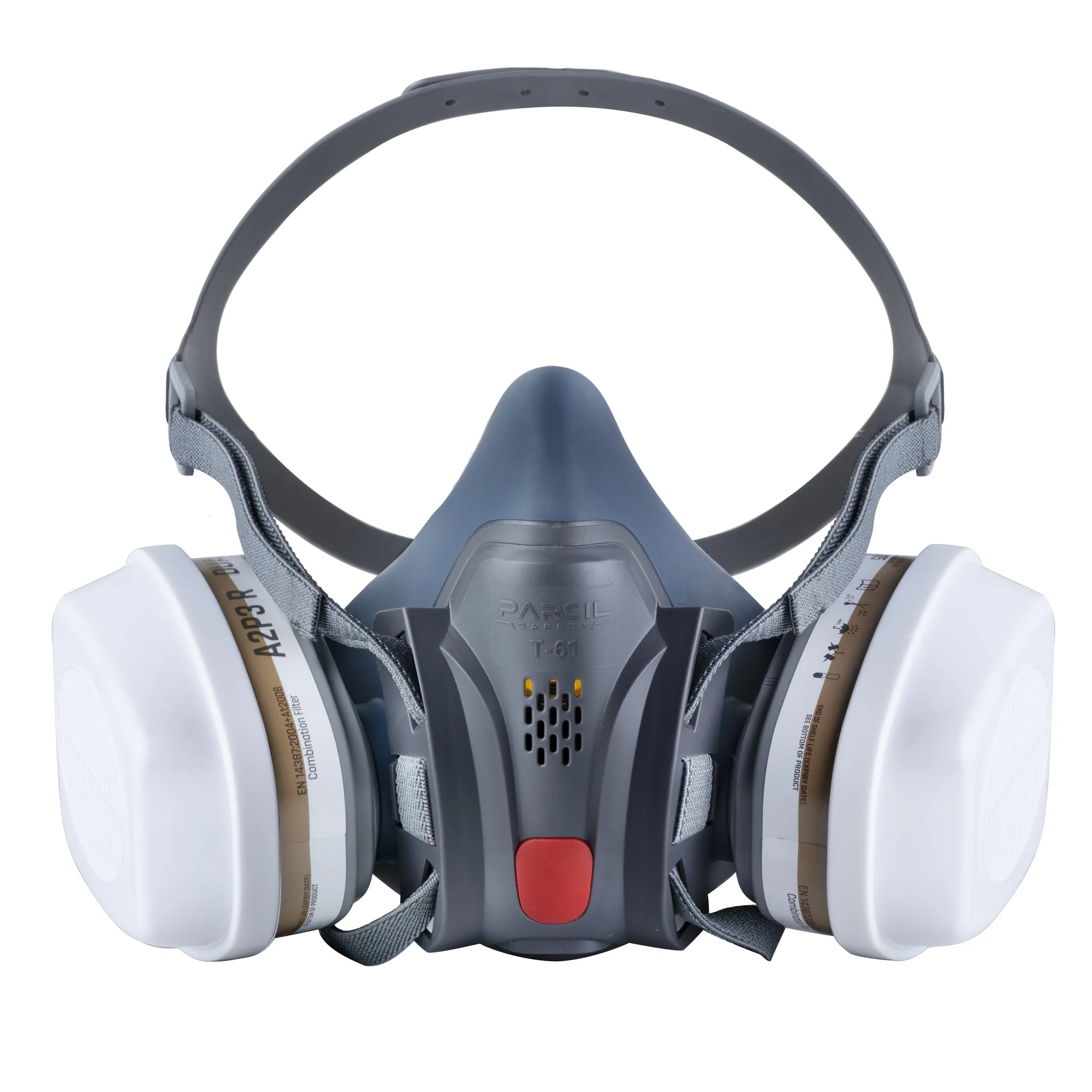 t-61-half-face-respirator-gas-mask-c-10-goggles-with-organic-vapor-and-particulate-filtrationrespiratorsparcil-safetyparcil-safetybundle-t-61-c-10-167709