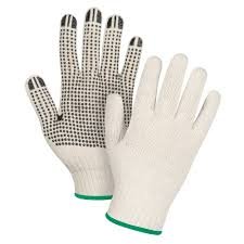 COTTON DOTTED & PVC DOT Gloves in Uganda